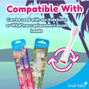 Brush‑Baby - KidzSonic Flamingo Kids Electric Toothbrush for Ages 3+ with Disco LED Lights, Gentle Sonic Vibrations, 2-Minute Smart Timer & 30‑Second Pulse Reminders – AAA Battery Included by TinyTreasures Baby Boutique