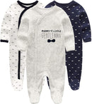 Kiddiezoom Baby and Toddler Boys'Snug Fit Footed One-Piece Romper Jumpsuit Cotton Cotton Footed Outfit by TinyTreasures Baby Boutique