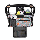 TOPDesign Universal Baby Stroller Organizer, Stroller Caddy with Detachable Mesh Bag & Heightened Insulated Cup Holders & Non-Slip Secure Hooks Accessories, Fits Most Strollers (Green Bandanna) by TinyTreasures Baby Boutique
