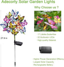 Solar Garden Lights Outdoor Waterproof Decorative Solar Lights Outdoor 8 Pack with 176 LED 136 Butterfly Flower Garden Decor Yard Decorations Patio Lawn, Gifts for Mother's Day Mom Women by GreenHaven Gardens