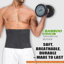 Abdominal Binder for Men and Women – Post Surgery & Postpartum Recovery Hernia Support Belt Waist Trainer for Men Adjustable Compression Wrap (Black,XL) by TinyTreasures Baby Boutique