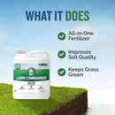 Turf Titan Lawn Commander – All-in-One Lawn Booster and Fertilizer (1 Gallon) – Peak Growth & Green Grass for All Seasons – Tri-Action Nitrogen Tech Fertilizer Concentrate – Covers up to 32,000 Sq Ft by GreenHaven Gardens