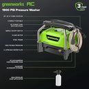 Greenworks 1900 PSI (SGS Certified) 1.2 GPM 13Amp Portable Compact Electric Pressure Washer, Power Washer for Cars, Driveways, Patios, Patio Furniture & Around Pools by GreenHaven Gardens