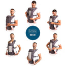 Beco Baby Carrier 8 Hybrid Newborn to Toddler Carrier (7–45 lbs) - All in 1 Breathable Mesh, Ergonomic Baby Backpack - Front & Hip Carrier with Adjustable Seat – Rust by TinyTreasures Baby Boutique