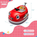 12V Dual Battery Electric Ride on Kids Bumper Car w/Remote Control,360 Degree Spin,Push Rod Rocker Horse Function,3-Speeds Babies & Toddlers Bumping Car Ride on Toy Gift for 1-4 Years Children (Red) by TinyTreasures Baby Boutique
