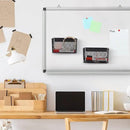 Magnetic Storage for Locker Baskets Organizer Black Magnetic Basket with 5 Strong Magnets, Magnetic Locker Organizer Holder for Whiteboard Office, 6.29'' × 2.28'' × 3.54'' by CozyNest Decor