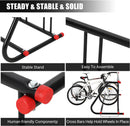 5 Holders Commercial Grid Bike Racks, 60" Length Outdoor Bike Rack, Powder Coated Steel Floor Bike Rack for Garages, Stores, Schools & Universities by GreenHaven Gardens
