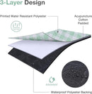 Picnic Blanket, 80''x80'' Waterproof Outdoor Blankets, Picnic Mat Washable for Beach, Picnic Blankets for Camping on Grass with Shoulder Strap - Green & White by TinyTreasures Baby Boutique