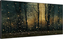 SIGNWIN 36"x72" Extra Large Framed Wall Art Magical Firefly Forest at Twilight, Enchanted Nature Scene for Home Living Room Bedroom Decor (Frame Assembly Required) by CozyNest Decor
