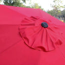 Sunnyglade 9' Patio Umbrella Outdoor Table Umbrella with 8 Sturdy Ribs (Red) by GreenHaven Gardens