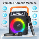 Karaoke Machine,Karaoke Machine for Adults with 2 Wireless Microphones/6.5IN Speaker/PA System with Remote Control/LED Light/Remote Control,Portable Bluetooth Karaoke Speaker Supports TWS/REC/AUX/USB by TinyTreasures Baby Boutique