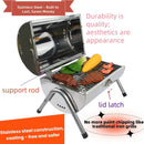 Upgraded Rust-Resistant Premium Stainless Steel Portable Charcoal Grill, Dual Large Grilling Zones,Easy-to-Assemble Outdoor Small Grill for Backyard,Patio,Travel&Camping,Foldable Tailgate Compact BBQ by GreenHaven Gardens