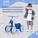 6V Electric Baby Balance Bike with Bubble Machine,4 in 1 Toddler Balance Bike w/Remote Control for 1 Year Old Boys Girls Kids Bubble Bike Ride on Toys w/Powered Motor,Music,LED Lights (Blue) by TinyTreasures Baby Boutique