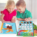90shine 4PCS Sticker Books for Kids Ages 4-8 Includes Underwater Pet Dinosaur Rainbow Themed Multiple Designs Party Gift Create 44 Pictures by TinyTreasures Baby Boutique