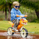 Dinosaur-Themed Toddler Balance Bike Toys for 2-7 Year Old Girls & Boys - Music & Lighting Effects, No-Pedal Training Bike, Best Gifts for Kids with Carbon Steel Frame & Adjustable Handlebar by TinyTreasures Baby Boutique