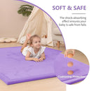 Baby Play Mat for Floor,1.3" Thick Memory foam Tummy Time Mat for Toddlers,Infants,kids,Water-Repellent Soft Nursery Rug,Extra Large Non Slip for Crawling&Yoga,Tatami Style for Living Room(Lavender) by TinyTreasures Baby Boutique