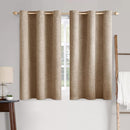 MIULEE 100% Blackout Linen Textured Curtains for Bedroom Solid Thermal Insulated Copper Brown Grommet Room Darkening Curtains & Drapes Luxury Decor for Living Room Nursery 42 x 63 Inch (2 Panels) by TinyTreasures Baby Boutique