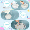 24 Pcs Stepping Stone Kit Includes Round Concrete Mold, Mosaic Tiles and Carving Tools, DIY Craft Handmade Stepping Stone Kit for Kids, Family, Garden Outdoor Decor (No Concrete Mix) by GreenHaven Gardens