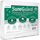 SureGuard Full Size Mattress Protector - 100% Waterproof, Hypoallergenic - Premium Fitted Cotton Cover - Smooth by TinyTreasures Baby Boutique