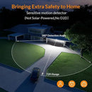 LEPOWER LED Security Light Motion Sensor Light Outdoor, 38W 4200LM Motion Security Light, 5500K, IP65 Waterproof, 3 Head Motion Detected Flood Light for Garage, Yard, Porch (Not Solar Powered, Brown) by GreenHaven Gardens