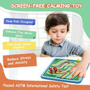Sensory Activity Board for Kids & Adults:Double-Sided Stress Relif Sensory Board Toys with 40 Strings & Storage Bag | Quiet Fidget Board for ADHD & Autism Boys Girls Ages 3 4 5 6 7 8 9 10（2PCS by TinyTreasures Baby Boutique