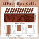 12 Pack Terracotta Cheesecloth Table Runner 10FT Boho Rustic Cheese Cloth Table Runner for Wedding 20 x 120 Inch Long Bridal Shower Baby Shower Gauze Fabric Sheer Birthday Party Table Decorations by CozyNest Decor