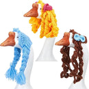 3 Pcs Porch Goose Outfit, Cute Porch Goosey Braid Wig, Crochet Hook Portico Goose Wig for Lawn Goosey Garden by GreenHaven Gardens