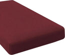 H.VERSAILTEX Super Stretch Individual Chaise Cover Sectional Couch Covers for L Shaped Sofa Both Left/Right Featuring Thick Jacquard Textured Twill Fabric (1 Piece Chaise Cover, Burgundy Red) by CozyNest Decor