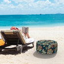 LVTXIII Inflatable Stool Ottoman Footrest with Handle, All Weather Foot Rest, Indoor or Outdoor Use for Home Patio Garden and Camping, D21 x H9, Peacock Blue by CozyNest Decor