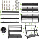 Aluminum Plants Shelf Outdoor, Multiple Flower Holder Rack, Metal Plant Stands Home Decor for Balcony Living Room Patio Garden (3-Tier) by GreenHaven Gardens