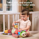 TUMAMA Baby Toys for 0, 3, 6, 9, 12 Months,Caterpillar Sensory Toys,Infant Baby Stuffed Animal Activity Soft Toys with Teether, Tummy Time Sensory Toys,Newborn Infant Sensory Toys Birthday Gifts by TinyTreasures Baby Boutique