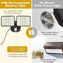 Rechargeable Battery Operated Light, 2500&4000LM Motion Sensor Security Light(1-3 Months Endurance), USB Charging LED Flood Outdoor for Garage/Yard/Entryways/Patio/Garden (2 Pack) by GreenHaven Gardens