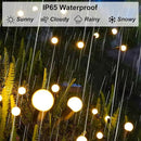 Solar Outdoor Lights, 6 Pack Firefly Solar Garden Lights for Outside, Garden Decorations by GreenHaven Gardens