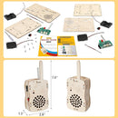 Stem Projects Walkie Talkies Toys for Boys Age 8-12 12-14 Science Kit Building Own DIY Electronics Kit for Kids Science Experiments Kid 9-12 Boy Toys Birthday Gift 8 9 10 11 13 Year Old Teen Girl by TinyTreasures Baby Boutique
