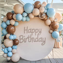 RUBFAC 129pcs Brown Balloons Different Sizes 18 12 10 5 Inches for Garland Arch Kit, Premium Boho Coffee Brown Latex Balloon for Birthday Party Graduation Wedding Anniversary Baby Shower Decoration by TinyTreasures Baby Boutique