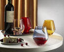 Godinger Stemless Red Wine Glasses, Drinking Glasses, European Made Stemless Wine Glass - Black, 17oz, Set of 4 by CozyNest Decor