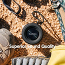 Bluetooth Speaker,MusiBaby M68 Small Portable Speaker:Speaker with BT5.3,Waterproof,Wireless,Bass,HD Sound,24H Playtime for Outdoor，Beach,Party,Stocking Stuffers,White Elephant Gifts(Blk) by TinyTreasures Baby Boutique