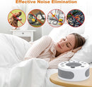 White Noise Machine Sleep Helper Sound Relaxation Machine Sleep Therapy Sound Machine with 27 Unique Natural Sounds, Sleep Disorders Noise Cancelling for Home, Office, Spa, Yoga, Kids by TinyTreasures Baby Boutique