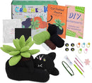 KularStock Beginner Crochet Kit - Black Cat Animal Crochet Kit for Beginners with Yarn, Hooks, Accessories, and Patterns, Knitting & Crocheting Starter Kit for Adults & Kids by TinyTreasures Baby Boutique