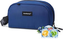 Cerbonny Reusable Lunch Bag, Freezable Insulated Cooler Bag, Leak-Proof, Portable, Navy Blue, 2.5L, 5x9x4 inches by TinyTreasures Baby Boutique