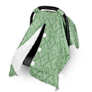 TANOFAR Baby Carseat Canopy, Peekaboo Opening Car Seat Canopy for Babies, Soft and Breathable Infant Carrier Canopy, Multi-use Baby Carrier, Stroller, Nursing Cover, Minky Blanket, Green by TinyTreasures Baby Boutique