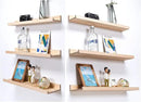 AZSKY Floating Picture Shelves 24 Inch a Set of 3 Wall Mount Long Narrow Photo Ledge Photo Frame Display Shelf Vintage Bookshelf for Nursery Mounting Hardware Included by CozyNest Decor