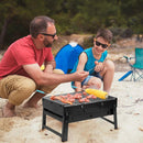 Charcoal Grill, Portable Folding Barbecue Grill BBQ Grill Desk Tabletop Outdoor Stainless Steel Camping Grill for Picnic Garden Terrace Camping Travel(Medium) by GreenHaven Gardens
