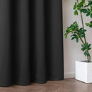 Blackout Curtains 72 Inch Length for Bedroom, Thermal Insulated Blackout Curtains 2 Panels Set, Solid Grommet Privacy Room Darkening Drapes for Living Room Windows(W52 x L72, Dark Grey) by CozyNest Decor