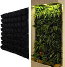 Ogrmar 64 Pockets Vertical Wall Garden Planter Plant Grow Bag for Flower Vegetable for Indoor/Outdoor (64 Pockets, Black) by CozyNest Decor