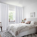XWZO Blackout Curtains for Bedroom 63 inch Length Room Darkening Thermal Insulated Rod Pocket Curtains for Living Room with Tiebacks,White,W42 x L63,Set of 2 by TinyTreasures Baby Boutique