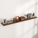 Floating Shelves for Wall, Large Wall Mounted Shelves with Invisible Brackets, Long Wood Floating Shelf for Living Room, Bedroom, Kitchen, (Brown, 72" W x 9" D x 1.5" H) by TinyTreasures Baby Boutique