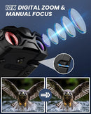 Night Vision Goggles, 4K Binoculars with Camera, 3.5" HD Display and 32GB TF Card, 9 Gear Night Vision, 10X Digital Zoom, 4000mAh Battery Nightvision by TinyTreasures Baby Boutique