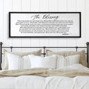 The Blessing Christian Song Lyrics Wall Decor Art 24"X10" Quote Christian Bible Verse Religious Scripture Wall Sign (Black) by CozyNest Decor
