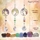 Sun Catcher Crystal Hanging Tree of Life SunCatchers Healing Crystals for Indoor Window, Home Decor, Car Charms Pack of 3 by GreenHaven Gardens